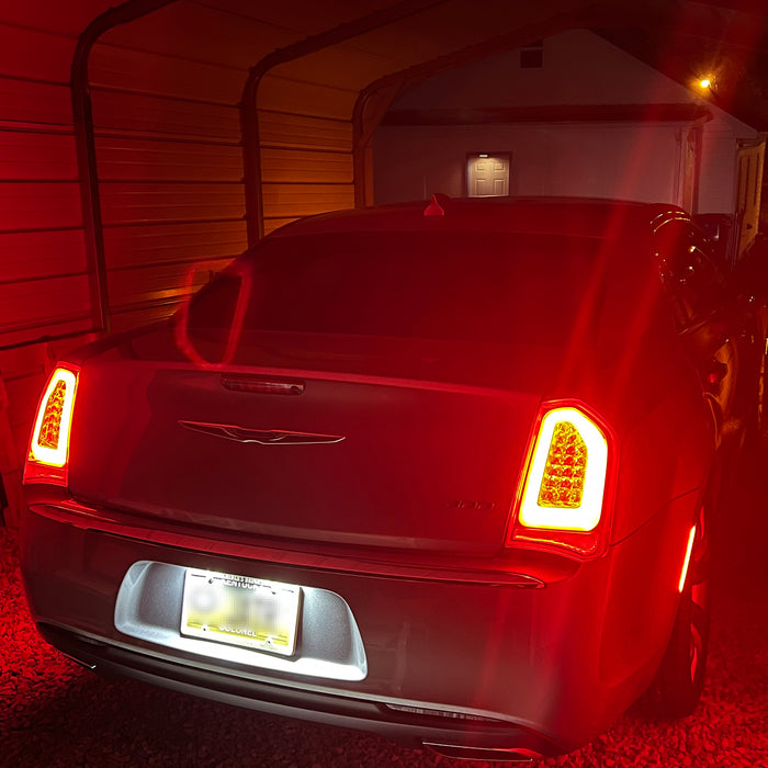 2018 Chrysler 300 LTD Installed OE-Fit 3x Brighter 18-LED License Plate Lamp Assy