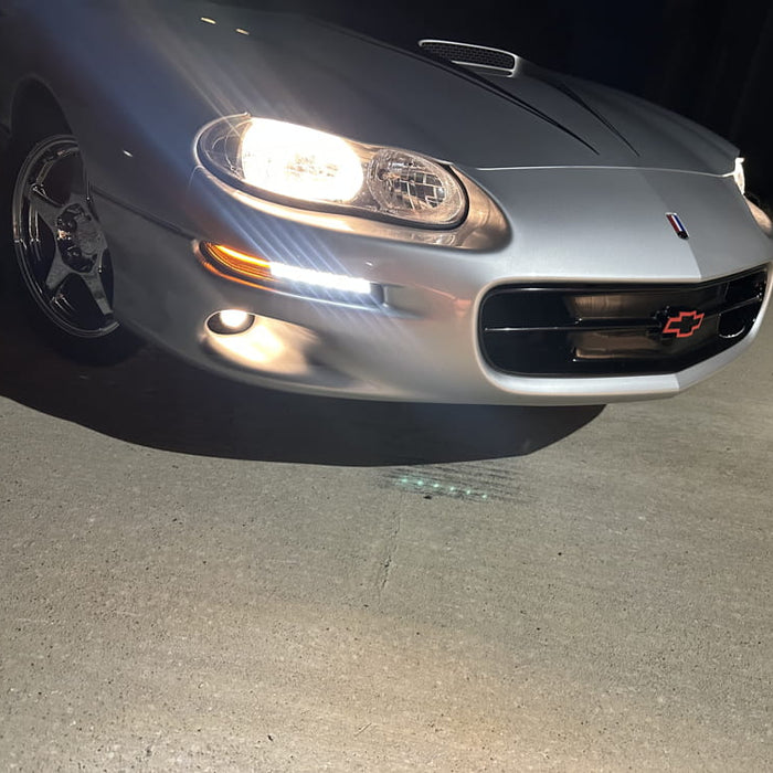 2000 Camaro SS  Installed Clear Lens LED DRL/Front Sequential Turn Signal Lights
