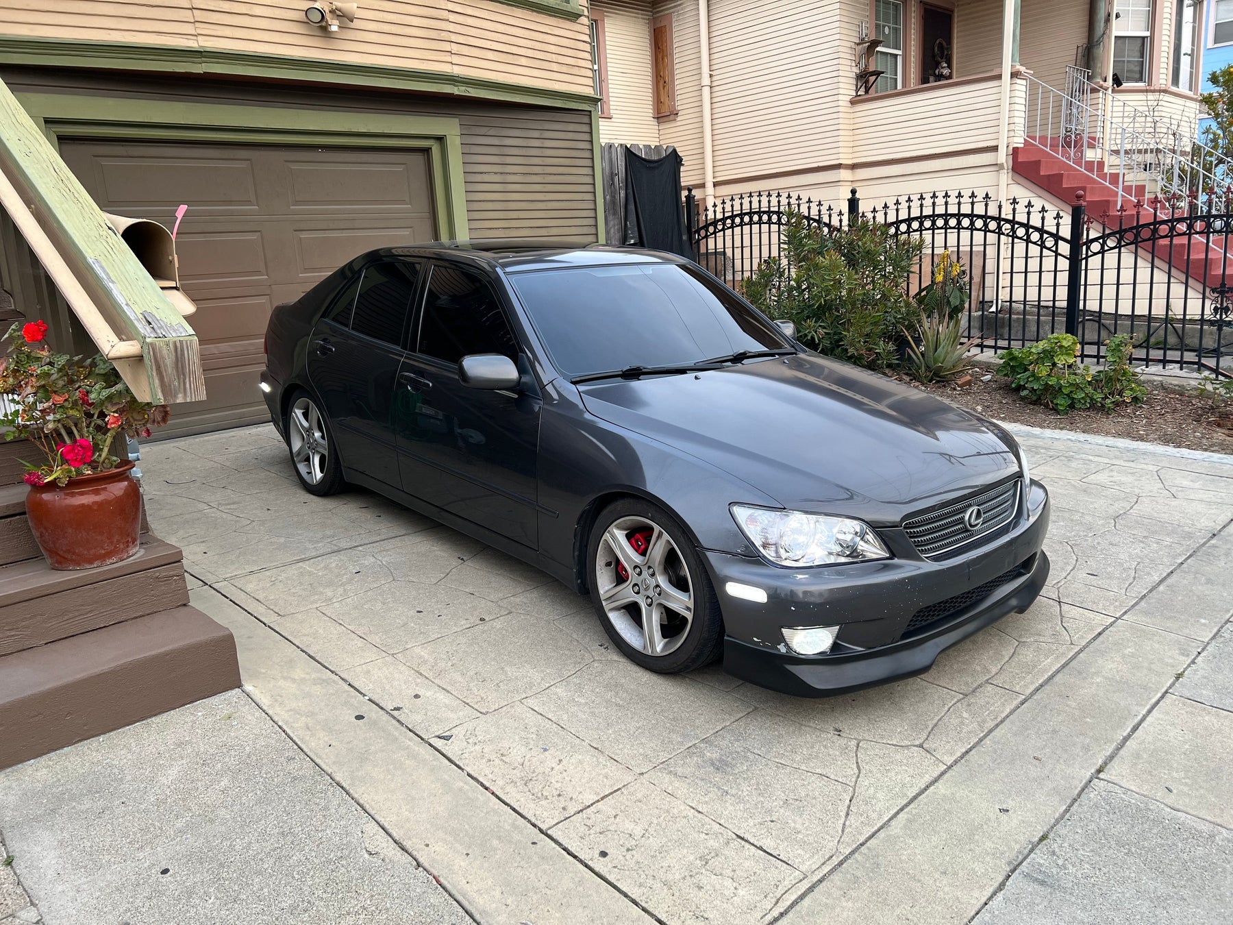 2001 Lexus is300 Installed 4pc Set Clear Lens White Full LED Front/Rear Side Markers