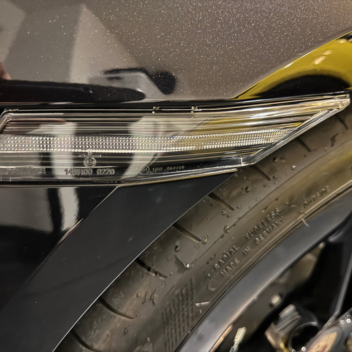 2025 Taycan Installed Clear Lens/Black Interior Sequential Blink LED Side Markers