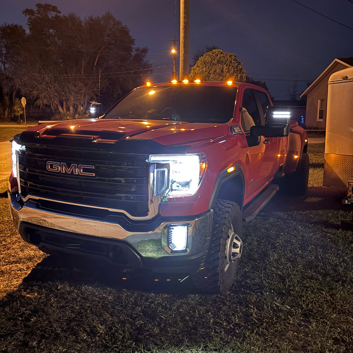 2022 Sierra 3500hd Installed Smoke Switchback/Sequential LED Side Mirror Lights