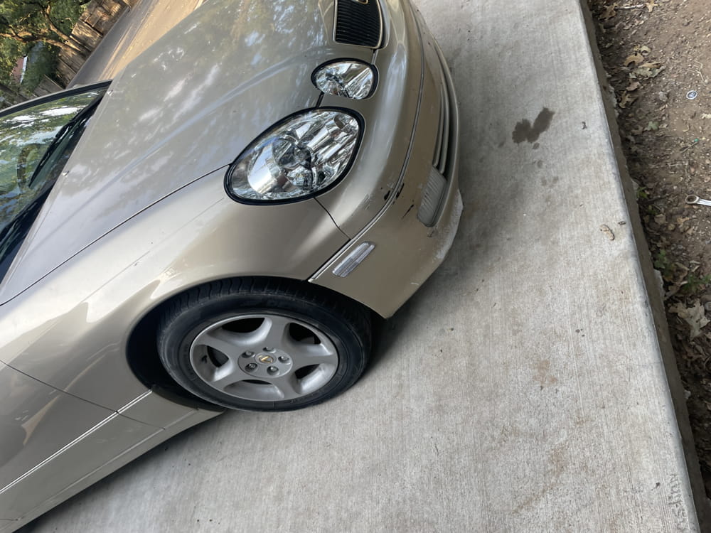 98 Lexus gs300  Installed Clear Lens White Full LED Side Markers