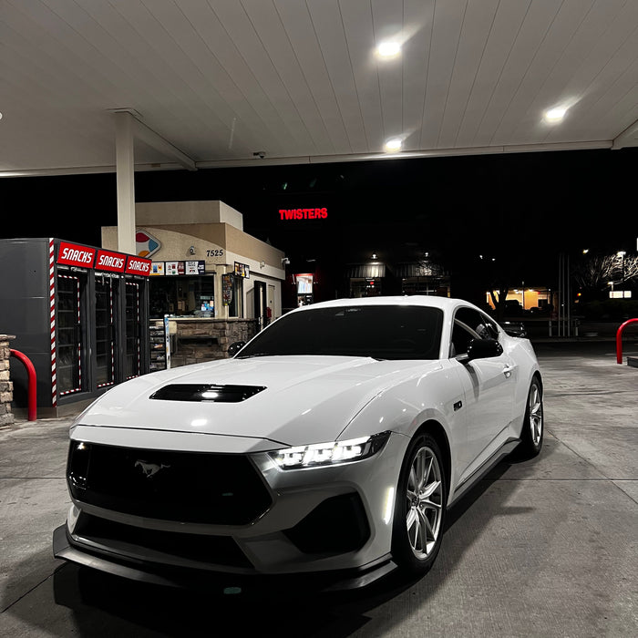 Mustang 2024 Installed Clear Lens All White LED Front & Rear Side Marker Light Kit