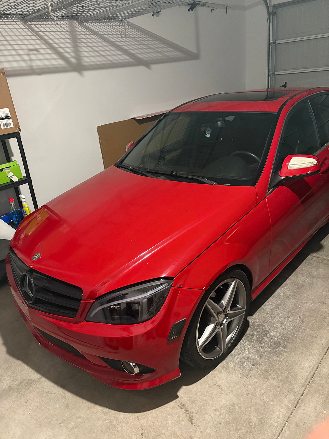 2008 Mercedes c350   Installed Smoke Lens Full LED Sequential Blink Side Mirror Light