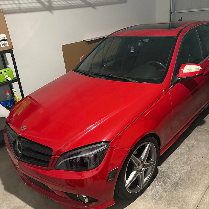 2008 Mercedes c350   Installed Smoke Lens Full LED Sequential Blink Side Mirror Light