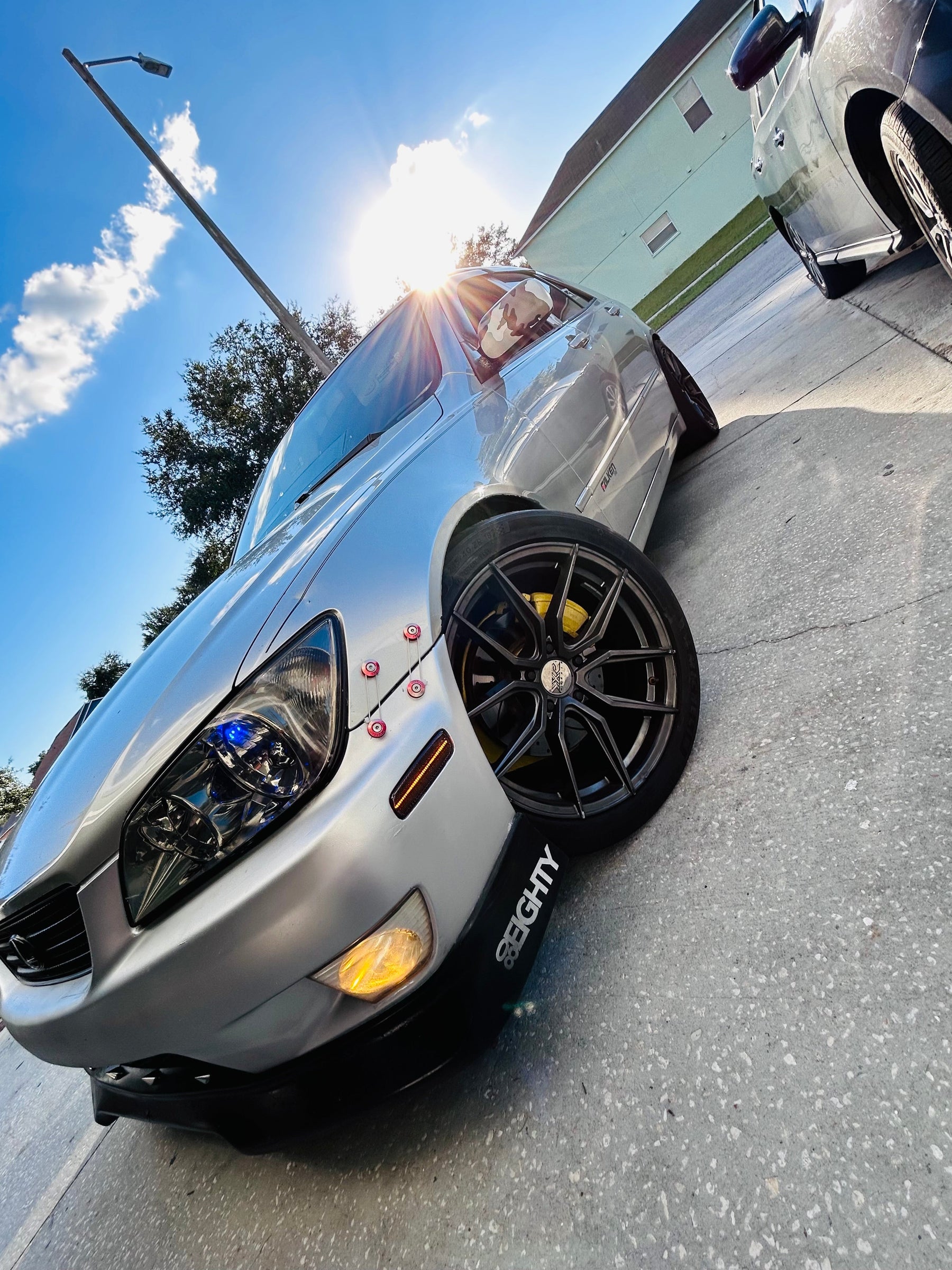 2001 is300  Installed Smoked Lens Amber Full LED Side Markers