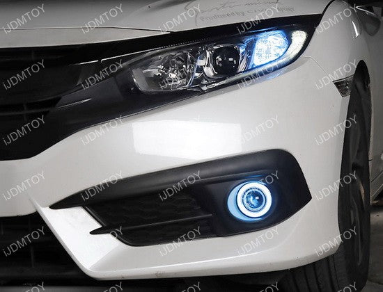 Projector LED Halo Ring Fog Lamps for the Honda Civic 