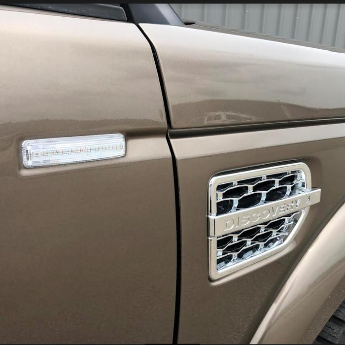 2013 Land Rover  LR4  Installed Sequential Amber LED Side Marker Lights