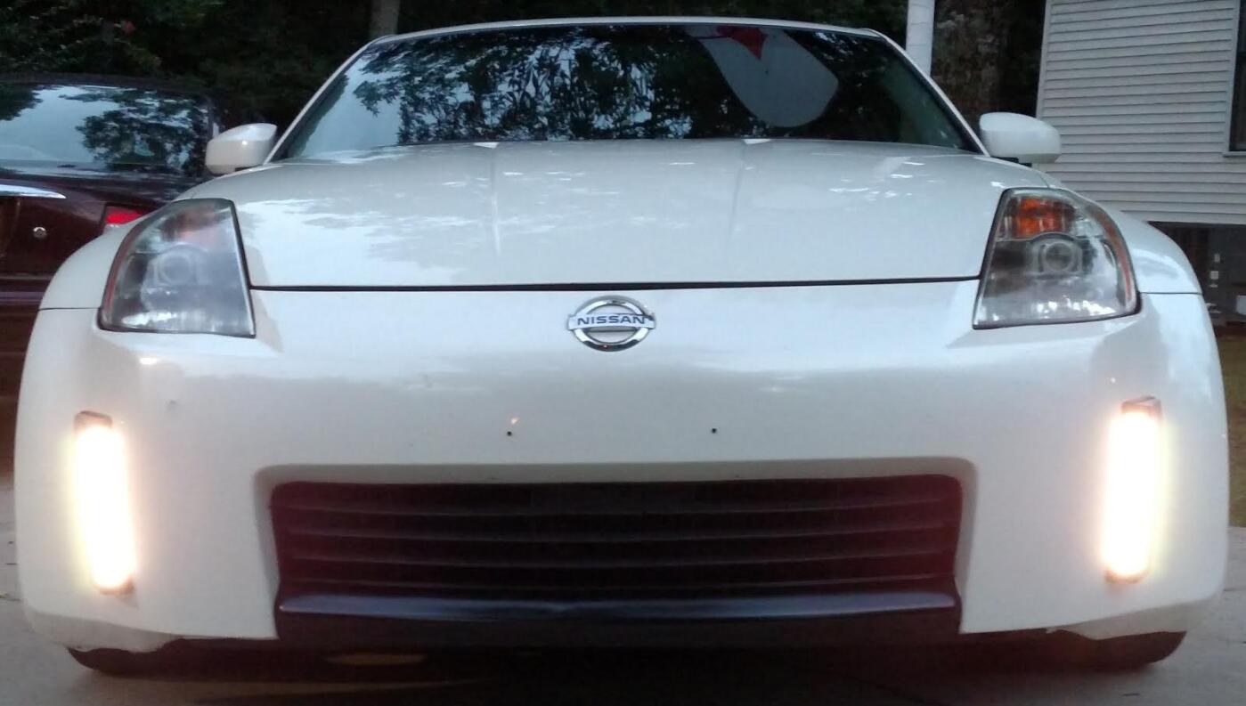 2003 Nissan 350Z Installed Clear or Smoked Lens LED Daytime Running Lights