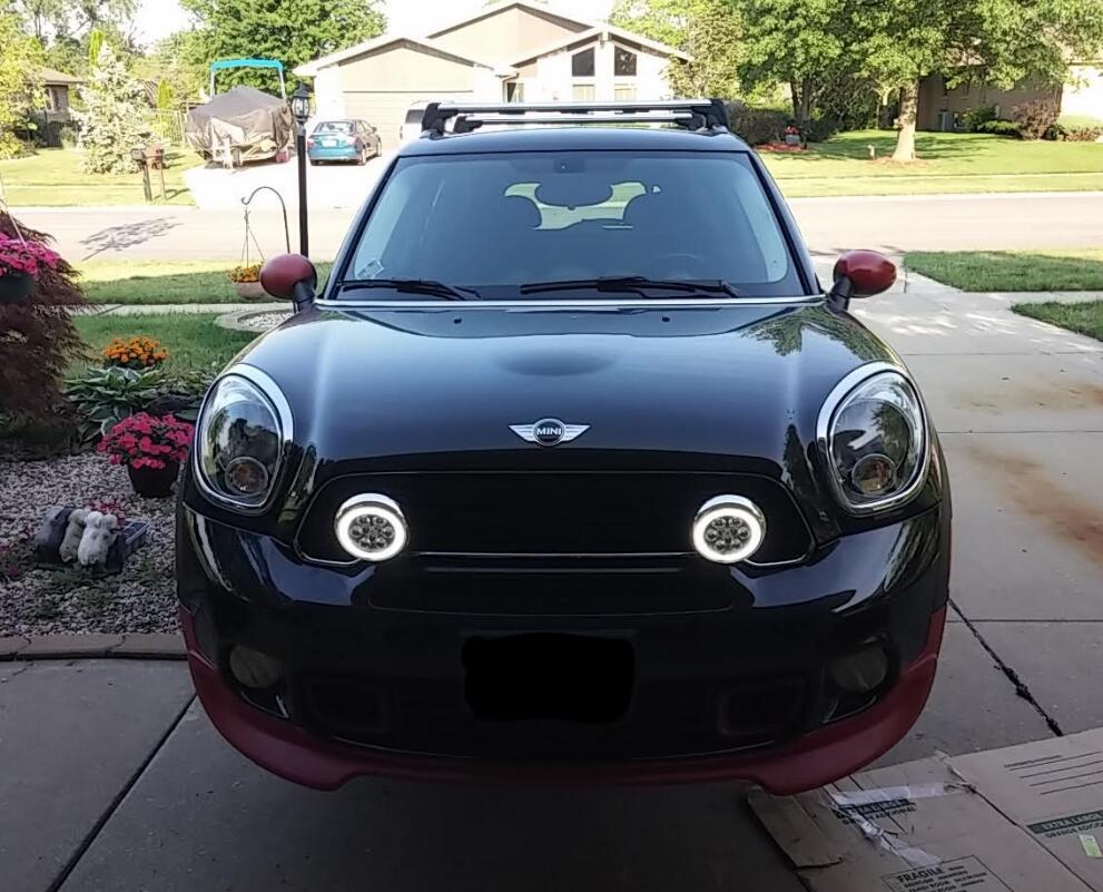 2013 MINI Cooper Countryman Installed 27W Black or Chrome Finish LED Rally Driving Lights