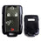 Black TPU Key Fob Protective Case For 14-up Chevy Silverado Colorado GMC Sierra