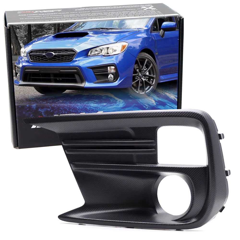 One Piece LH Driver Side OE-Spec Fog Lamp Bezel Cover For Subaru 2018-2021 WRX