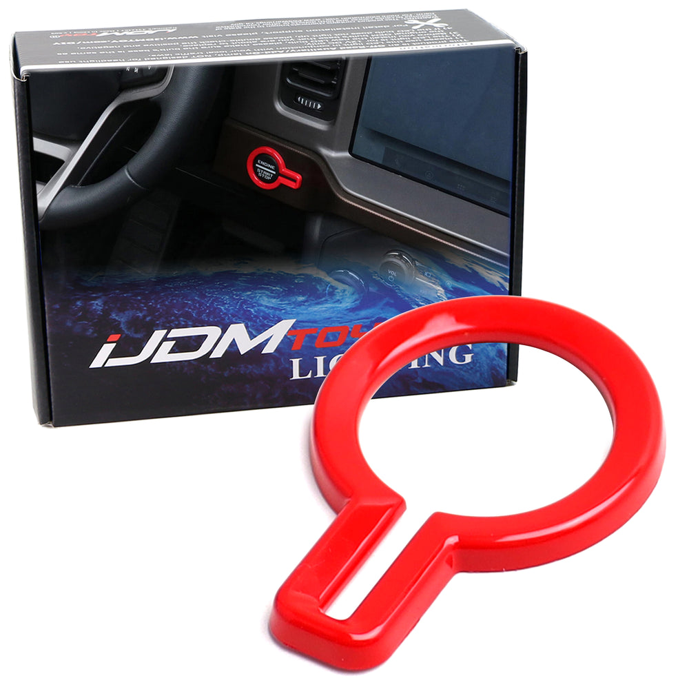 Red Engine Push Start Button Surrounding Decoration Trim For Ford 21-up Bronco