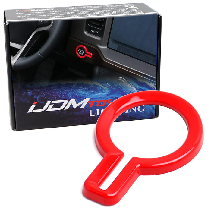 Red Engine Push Start Button Surrounding Decoration Trim For Ford 21-up Bronco