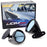 Retro Style Blue Glass Door Wing Rear View Mirrors For Mazda Miata & Universal