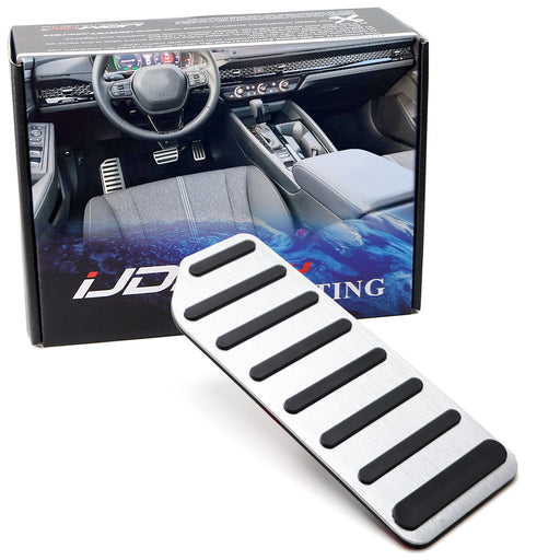 OE-Spec Track Design Silver Rest Dead Pedal Cover For Honda 18+ Accord 10 11 Gen