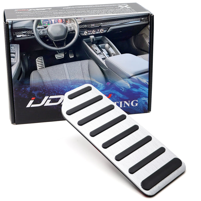 OE-Spec Track Design Silver Rest Dead Pedal Cover For Honda 18+ Accord 10 11 Gen