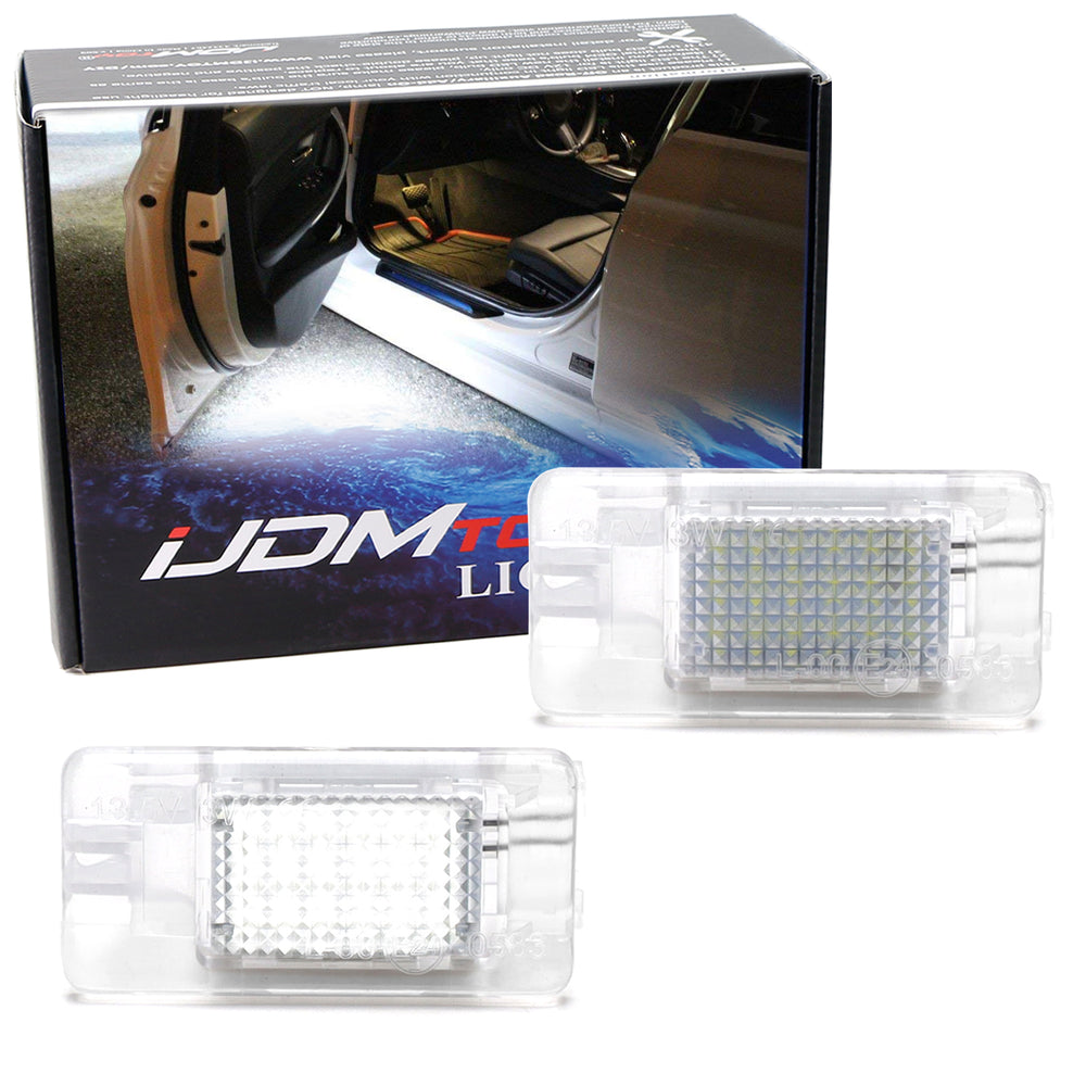 White 50mm Full LED Door Courtesy Footwell Lights For BMW 1 3 4 Series G20 G22