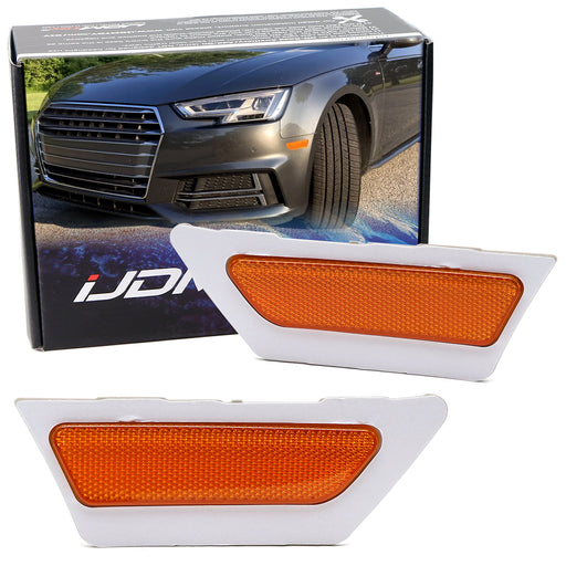 USMD Spec Amber Front Bumper Side Marker Lens Replacement For Audi 2017-18 A4 SS