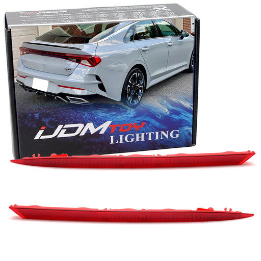 LH RH OE-Spec Red Rear Bumper Reflector Lens Replacements For Kia 2021-2024 K5