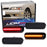 4pc Smoked Lens Amber & Red Full LED Strip Side Marker Lights For Infiniti G20