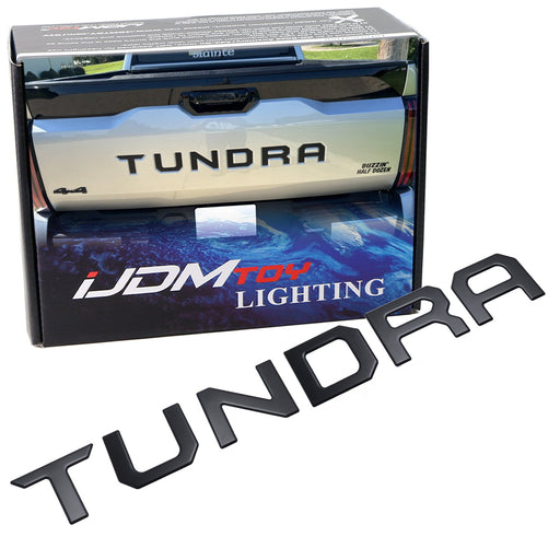 Matte Black Finish 3D Raised Tailgate Letter Pieces For 2022-up Toyota Tundra