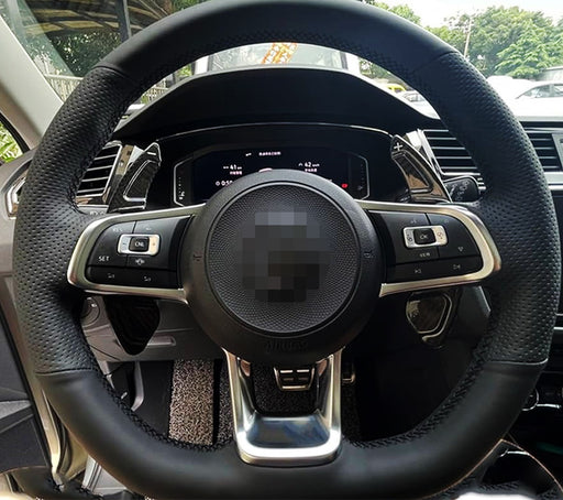 Gloss Black Finish Steering Wheel Large Paddle Shifter For VW MK7 Golf/GTI Jetta