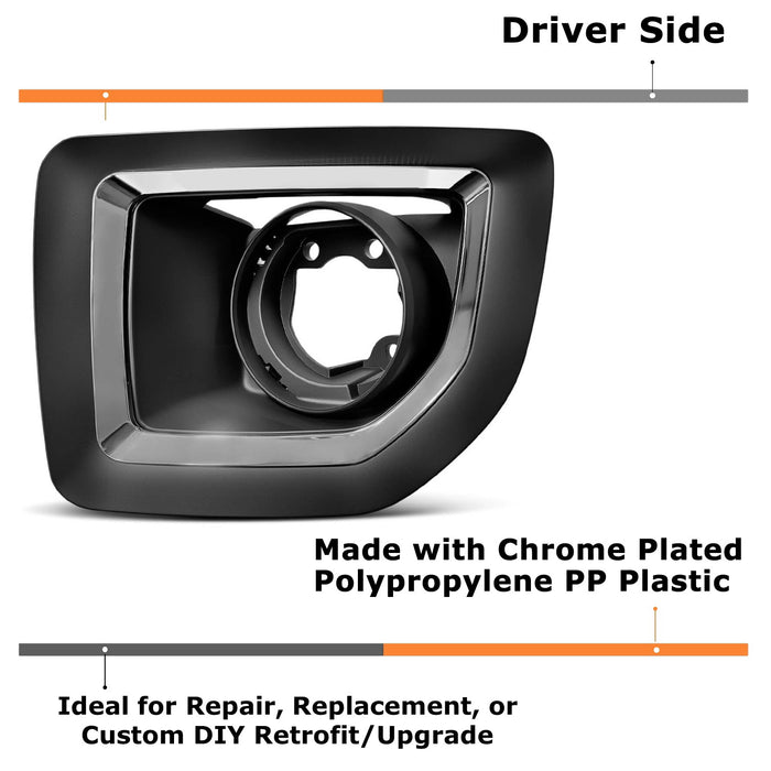 LH Driver Side OE-Spec Fog Lamp Bezel Cover For GMC 2015-19 Sierra 2500 3500 HD