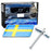 Sweden Flag Emblem Badge w/Grille Mesh Mount Toggle Bolt Anchor For Volvo Saab