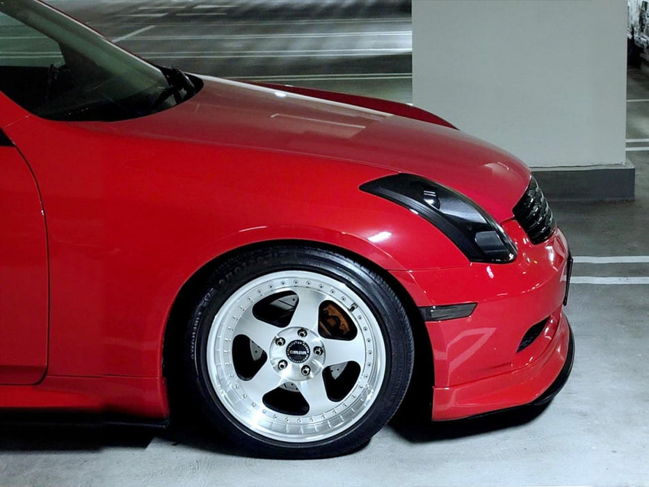 Smoked White/Amber Sequential Blink LED Side Markers For 2003-06 Infiniti G35 4d