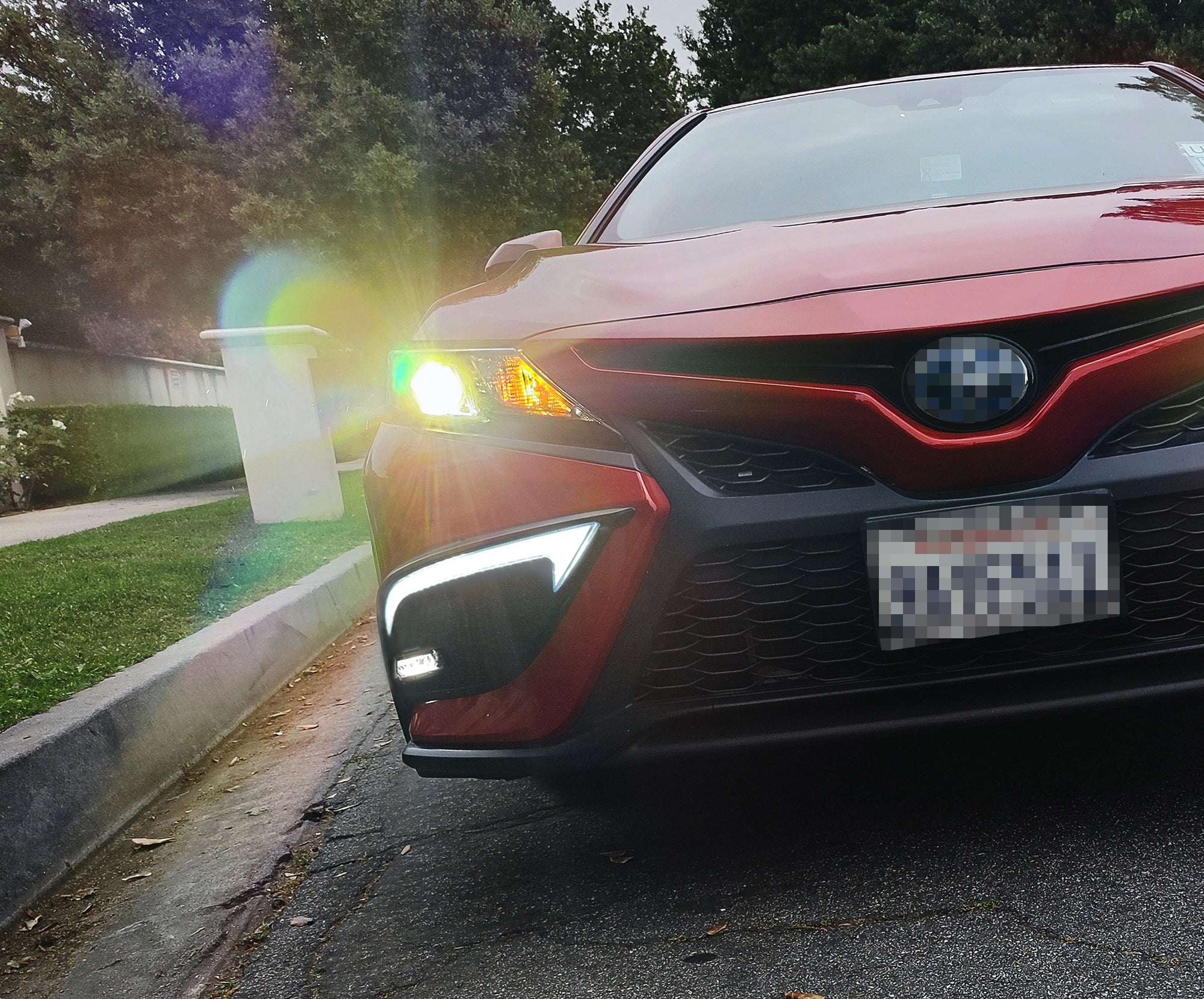JDM Switchback LED DRL Bezels w/ 15W LED Fog Lamps Kit For Toyota 21 ...