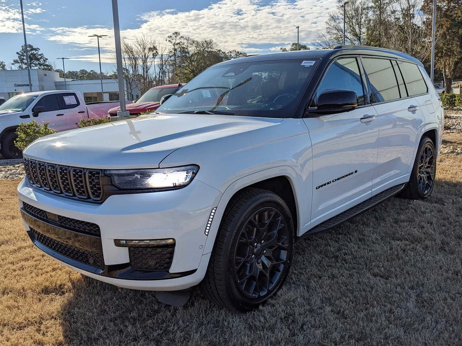 Smoked White Side Markers w/ Amber Sequential Blink For Jeep 21+ Grand Cherokee