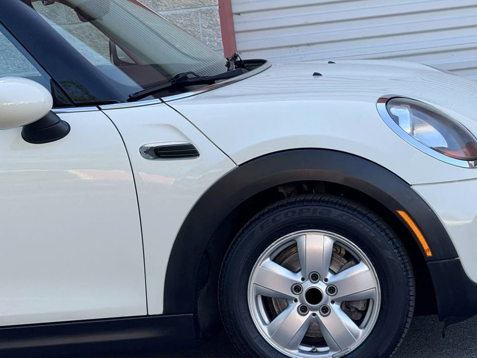 Euro Black-Out Front Fender Side Marker Housings For MINI Pre-LCI F55 F56 F57