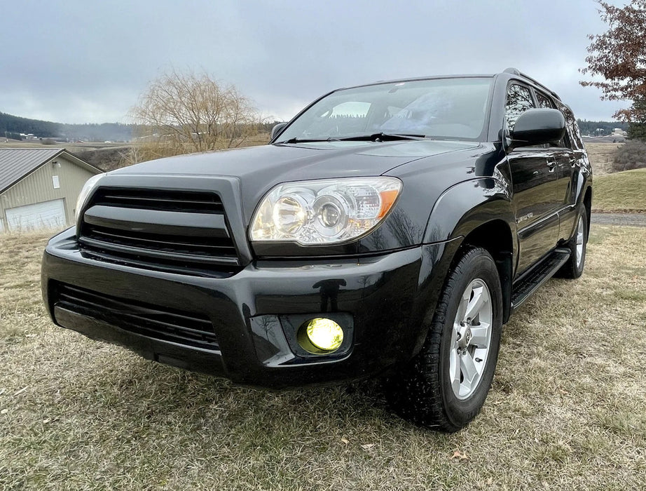 Clear Lens Fog Lamp Kit w/ Yellow LED Replacement Bulbs For Toyota 06-09 4Runner