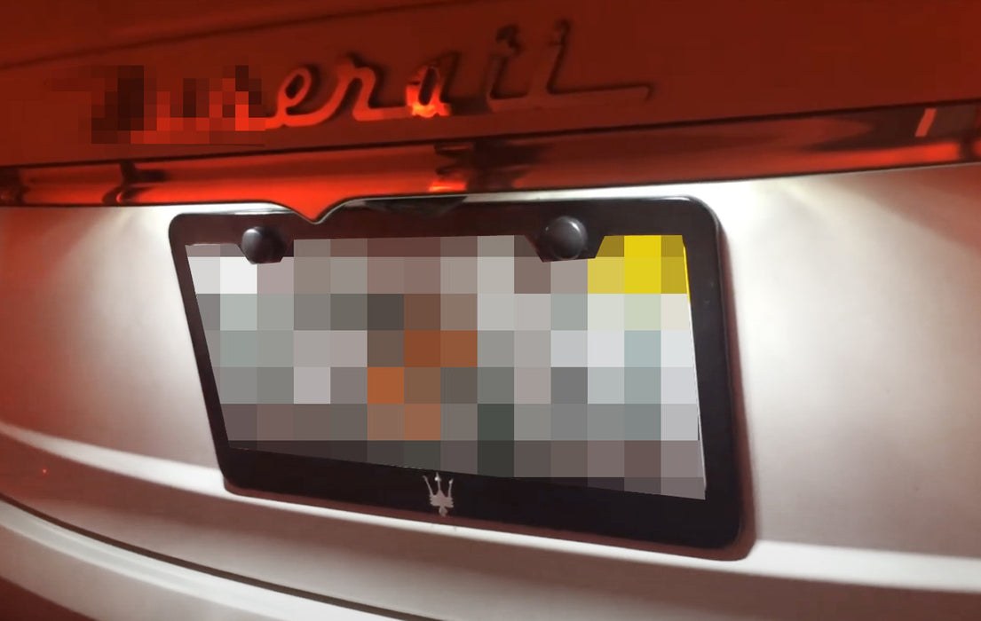 OE-Fit 18-SMD White Full LED License Plate Lighs For 2014-2020 Maserati Ghibli