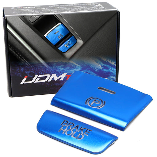 Blue Aluminum Hand Brake Release Button Decoration Cover For 18-22 Honda Accord