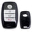Chrome Black TPU Key Fob Case Cover For Kia Optima K5 Sorento Carens Forte Soul