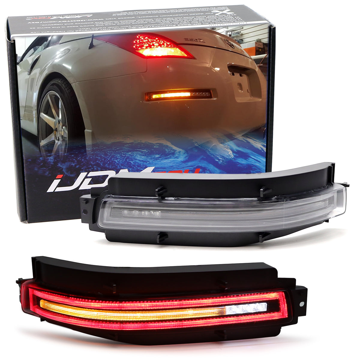 Clear Lens Sequential LED Turn Signal, Backup, Brake Lamp For 03