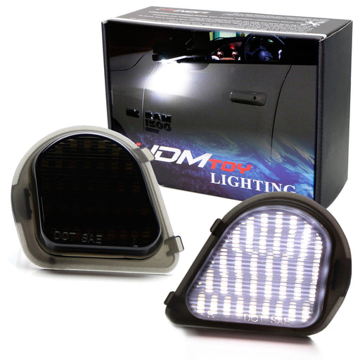 White LED Under Side Mirror Puddle Light For 10-19 Dodge RAM 1500 2500 3500 4500