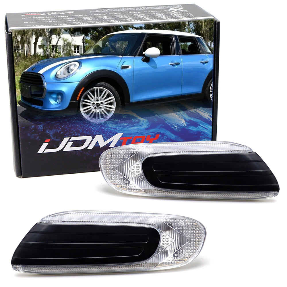 Euro Clear Lens Front Fender Side Marker Housings For MINI Pre-LCI F55 F56 F57
