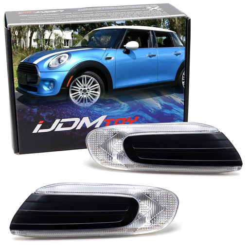Euro Clear Lens Front Fender Side Marker Housings For MINI Pre-LCI F55 F56 F57