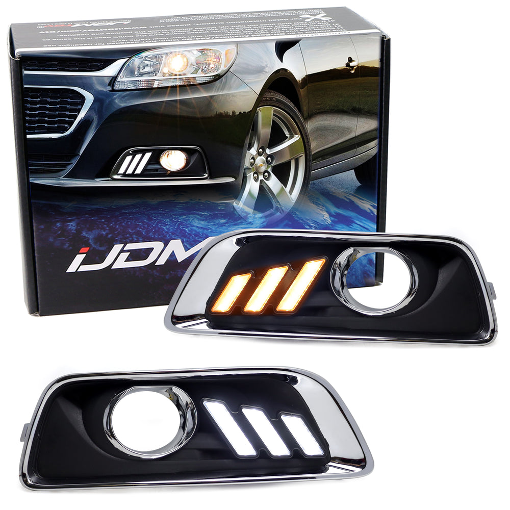 Direct Fit Switchback LED Daytime Running Light/Turn Signal For Chevy Malibu