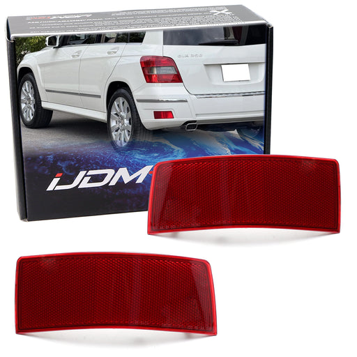 OE-Spec LH RH Red Lens Rear Bumper Reflector For Mercedes 2010-12 X204 GLK-Class