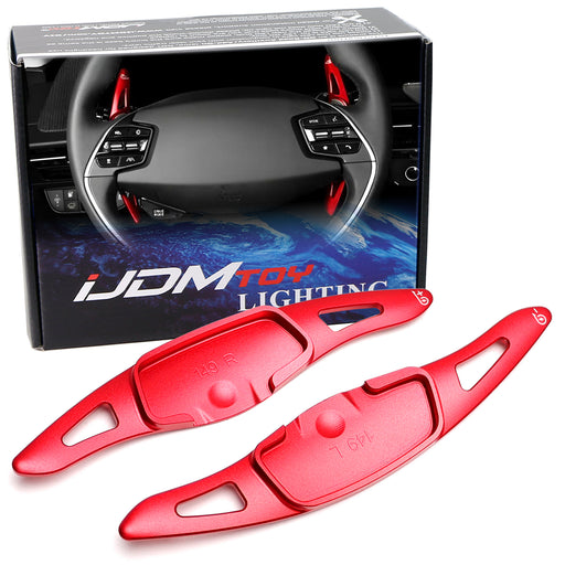 KDM Red Aluminum Larger Paddle Shifter Extensions For KIA 2025+ EV3 EV4 EV5 EV6