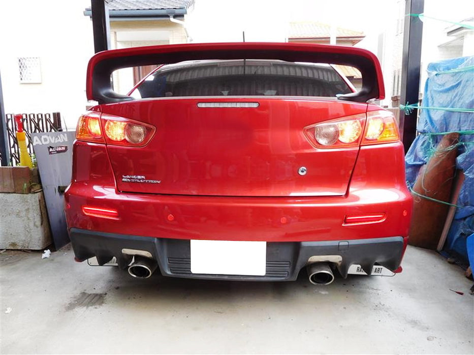 Red Lens Full LED Rear Bumper Reflectors For Lancer Evolution X, Outlander Sport