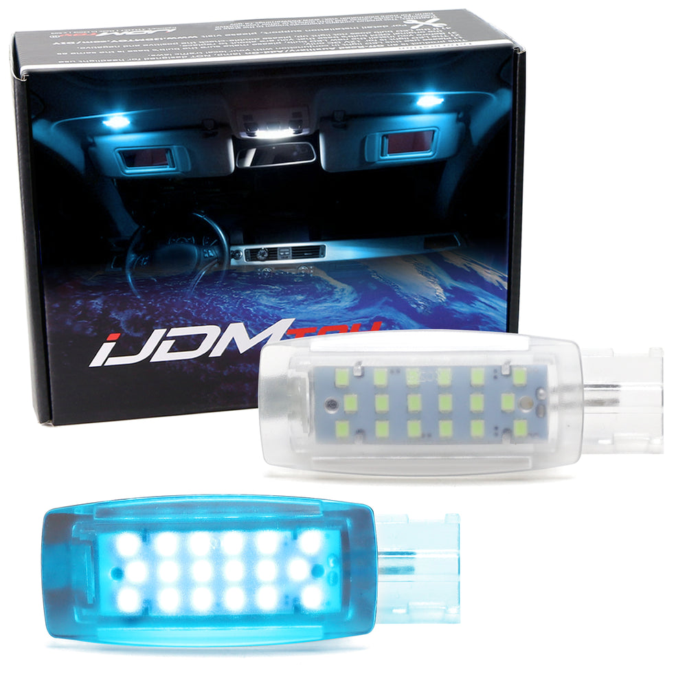 Ice Blue LED Visor Vanity Mirror Lights For Golf GTi EOS Jetta Passat CC Tiguan