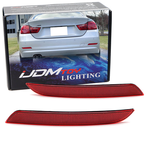 OE-Spec LH RH Red Lens Rear Bumper Reflectors For BMW F30 F32 3 4 Series PreLCI