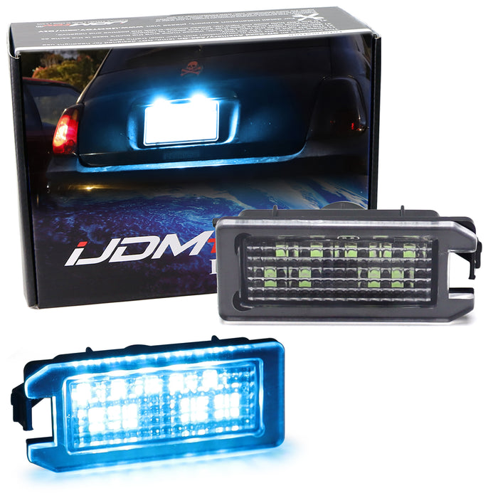 Ice Blue Full LED License Plate Lights For Fiat 500, WK2 Grand Cherokee, Levante