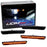 4pc Smoke Lens Amber Color LED Fender Side Markers For GMC Sierra 2500, Canyon