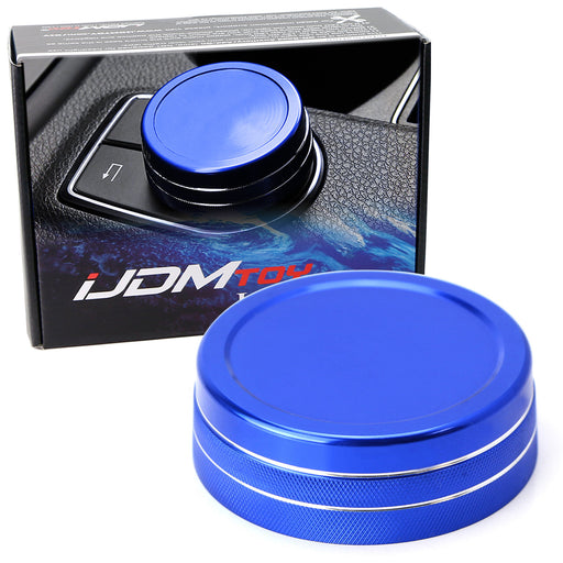 Blue Center Console Knob Wheel Cover For Mercedes A B C E S CLA GLA GLK ML etc